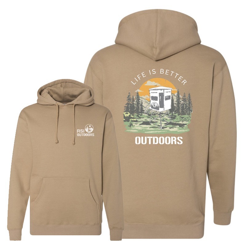 He's Hunting, Cream Crop Sweatshirt
